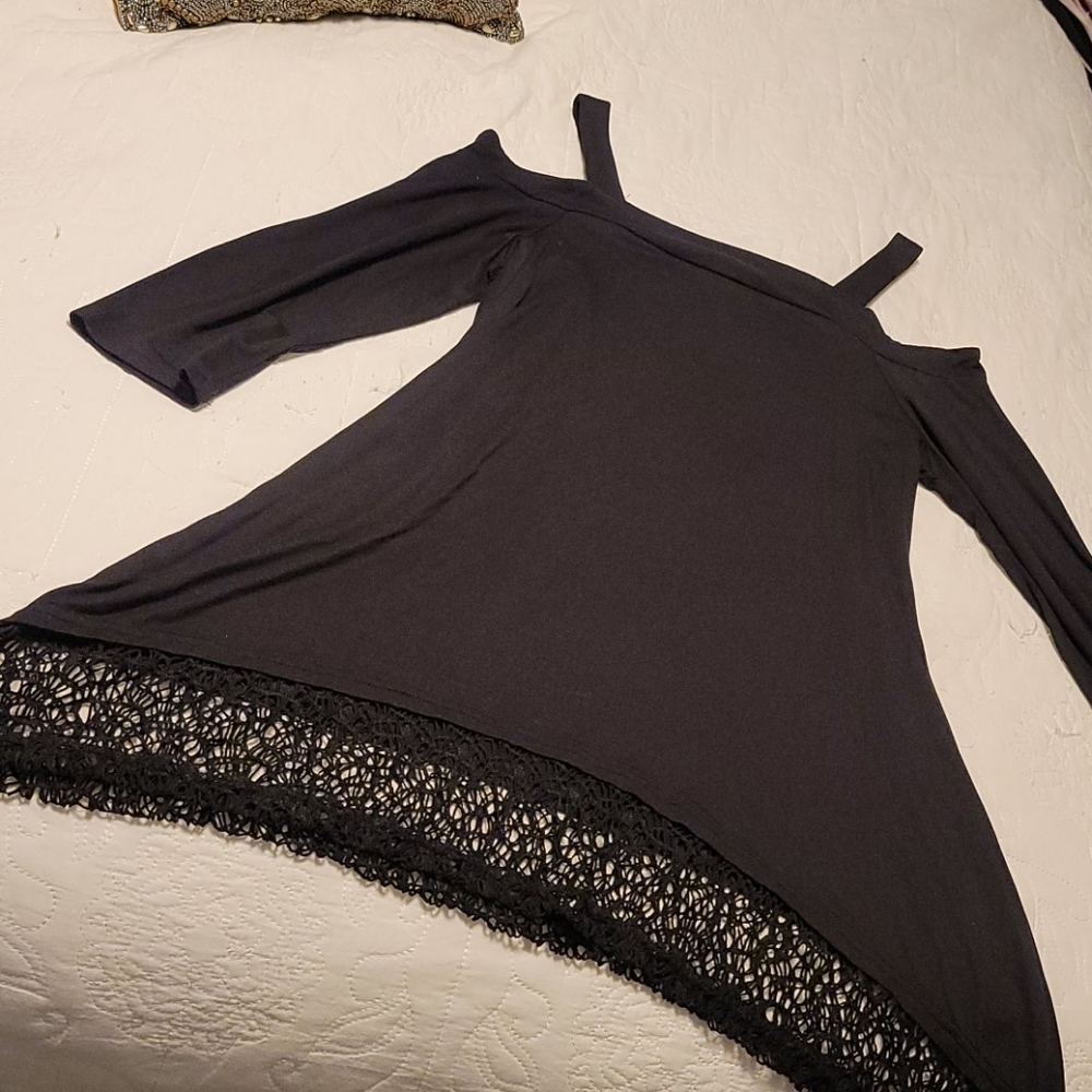 Neiman Marcus cold shoulder top